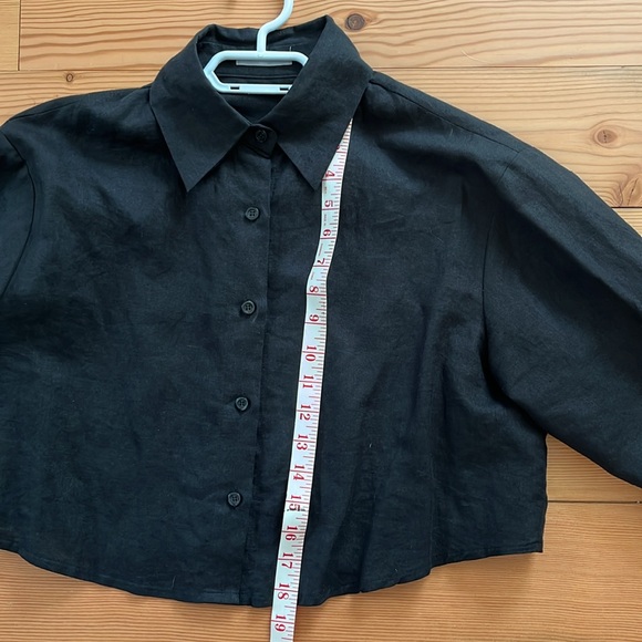NWOT 100% Linen button up - Picture 5 of 7